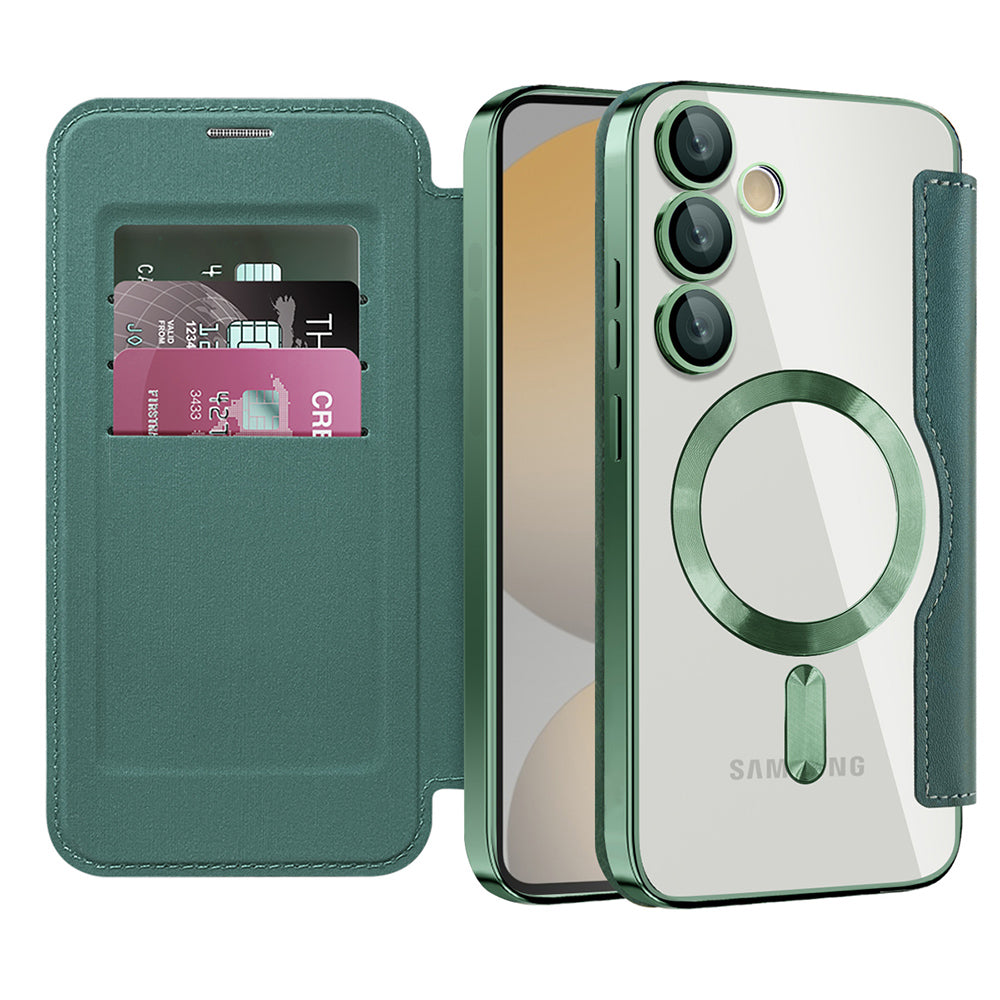 Techsuit - SmartMag Book Case - Samsung Galaxy S24 FE - Green