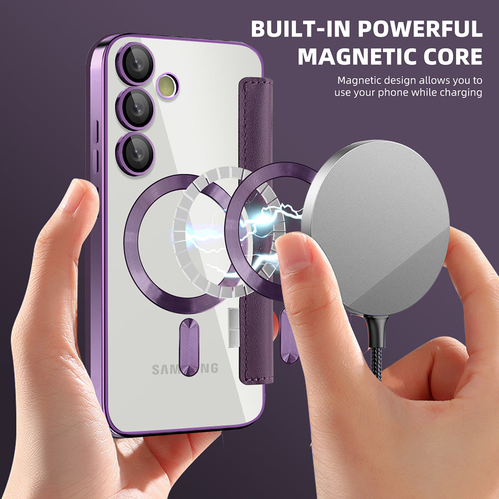 Techsuit - SmartMag Book Case - Galaxy S23 FE - Purple