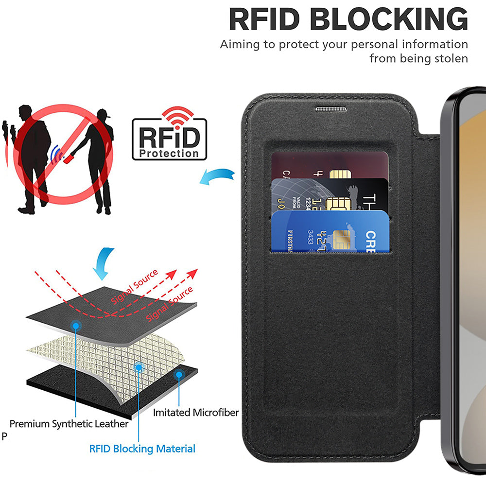 Techsuit - SmartMag Book Case - Galaxy S23 FE - Black