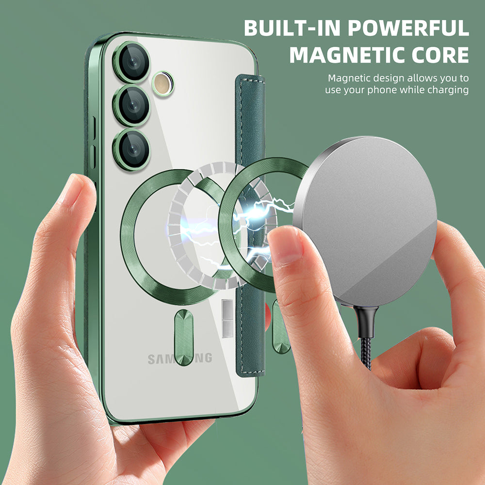 Techsuit - SmartMag Book Case - Galaxy S23 - Green