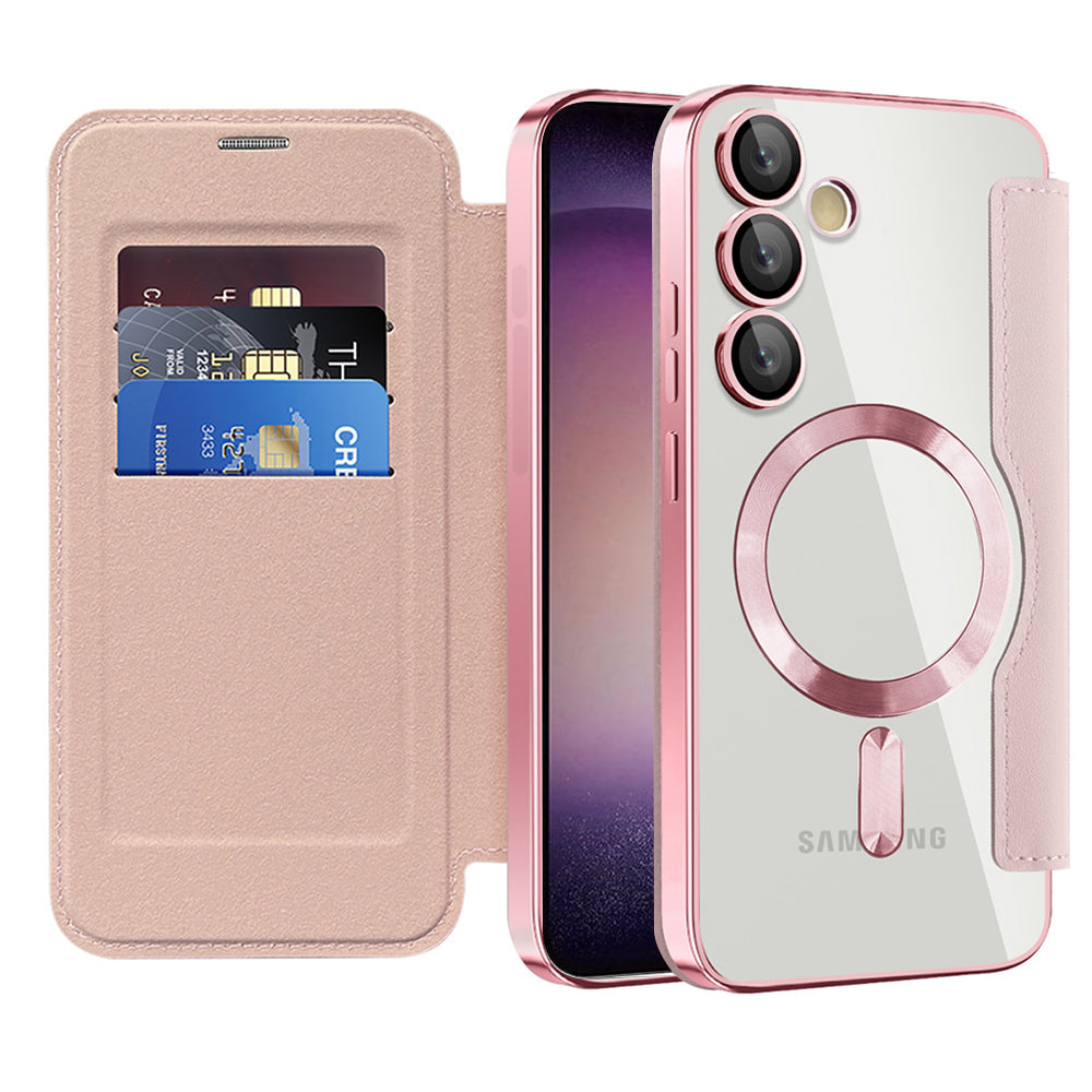 Techsuit - SmartMag Book Case - Samsung Galaxy S23 Plus - Pink