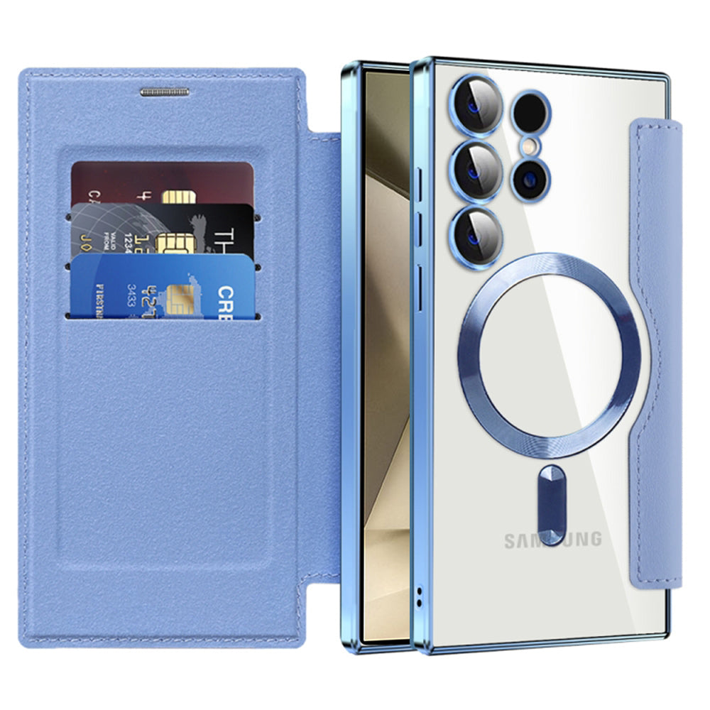 Techsuit - SmartMag Book Case - Samsung Galaxy S24 Ultra - Light Blue