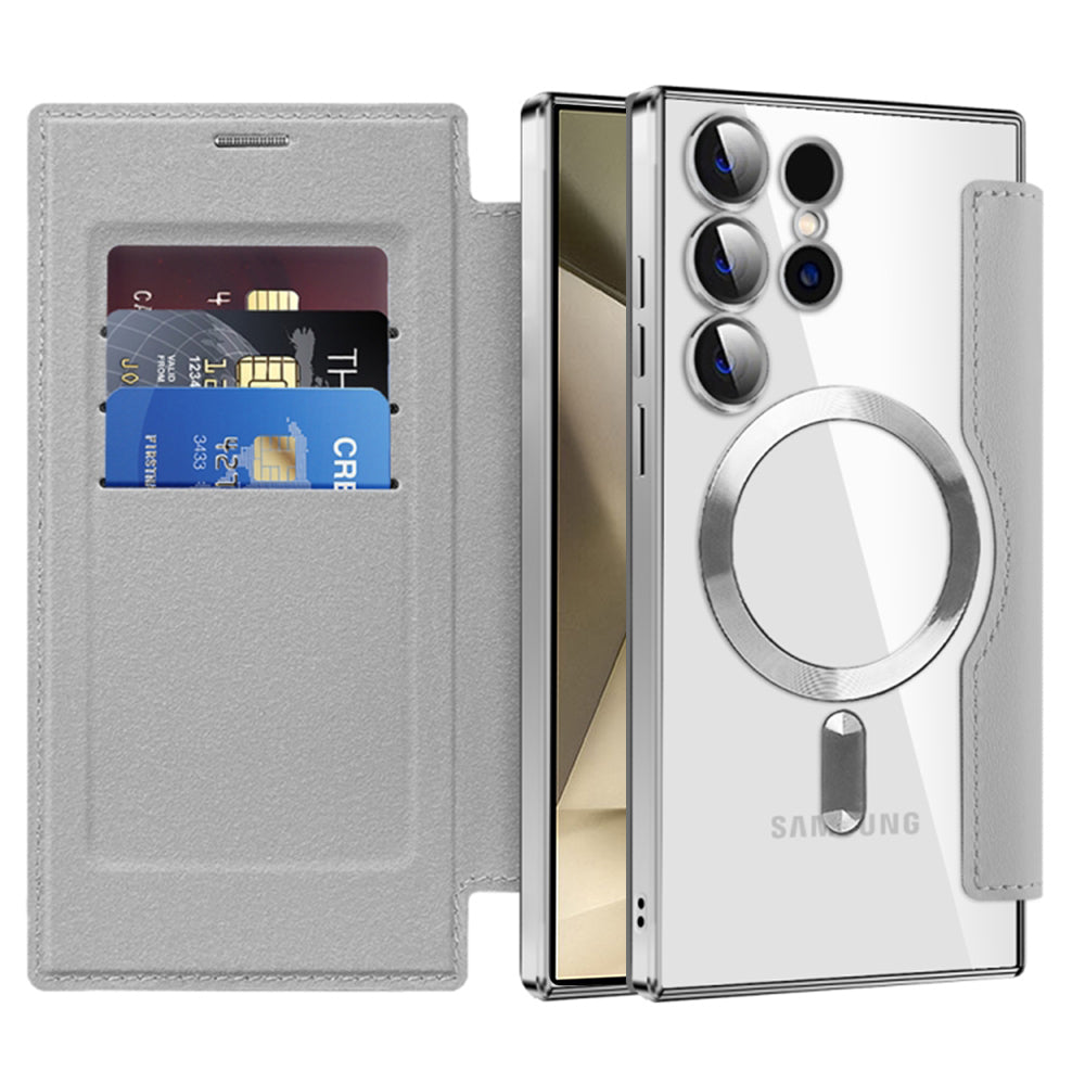 Techsuit - SmartMag Book Case - Samsung Galaxy S24 Ultra - Gray