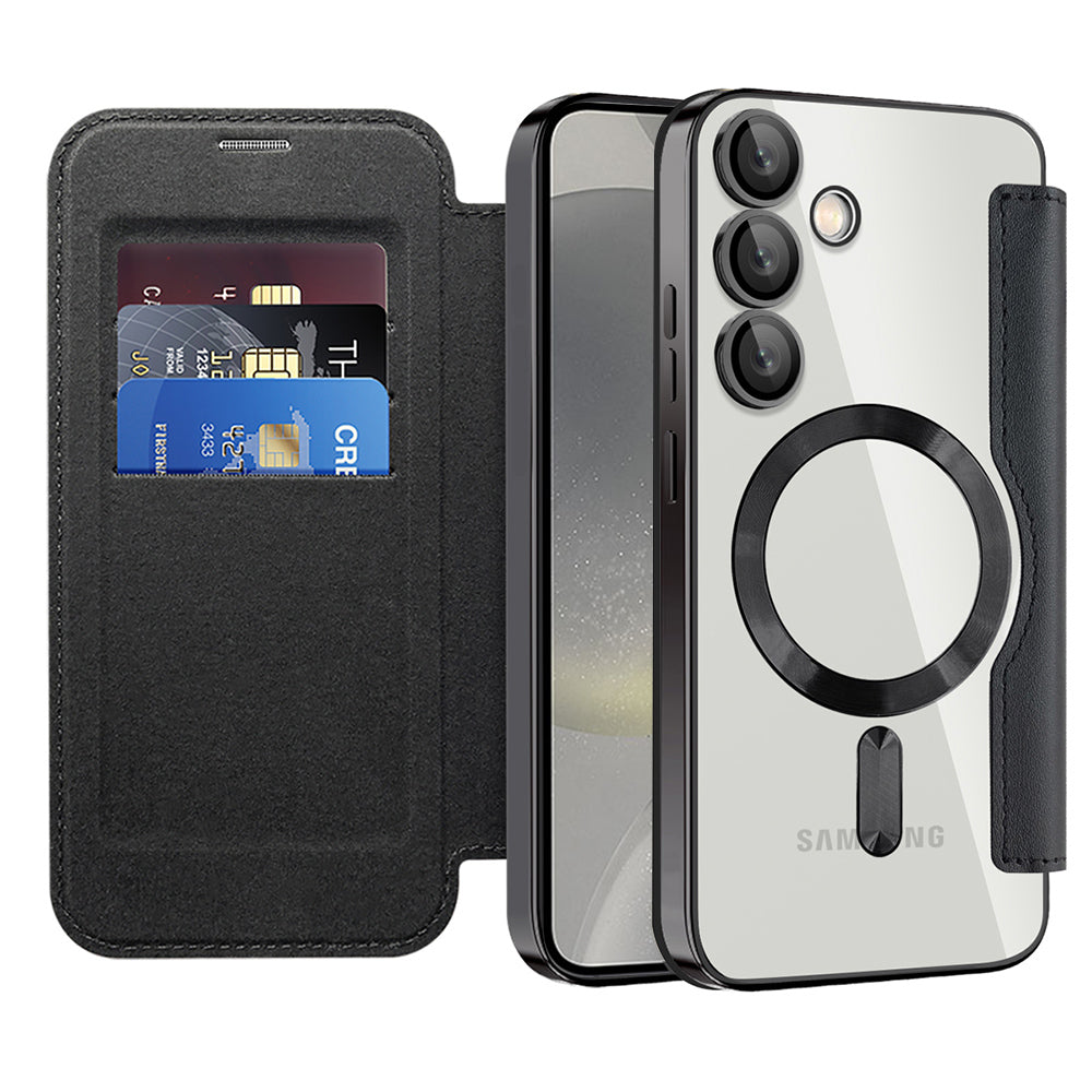 Techsuit - SmartMag Book Case - Samsung Galaxy S24 Plus - Black