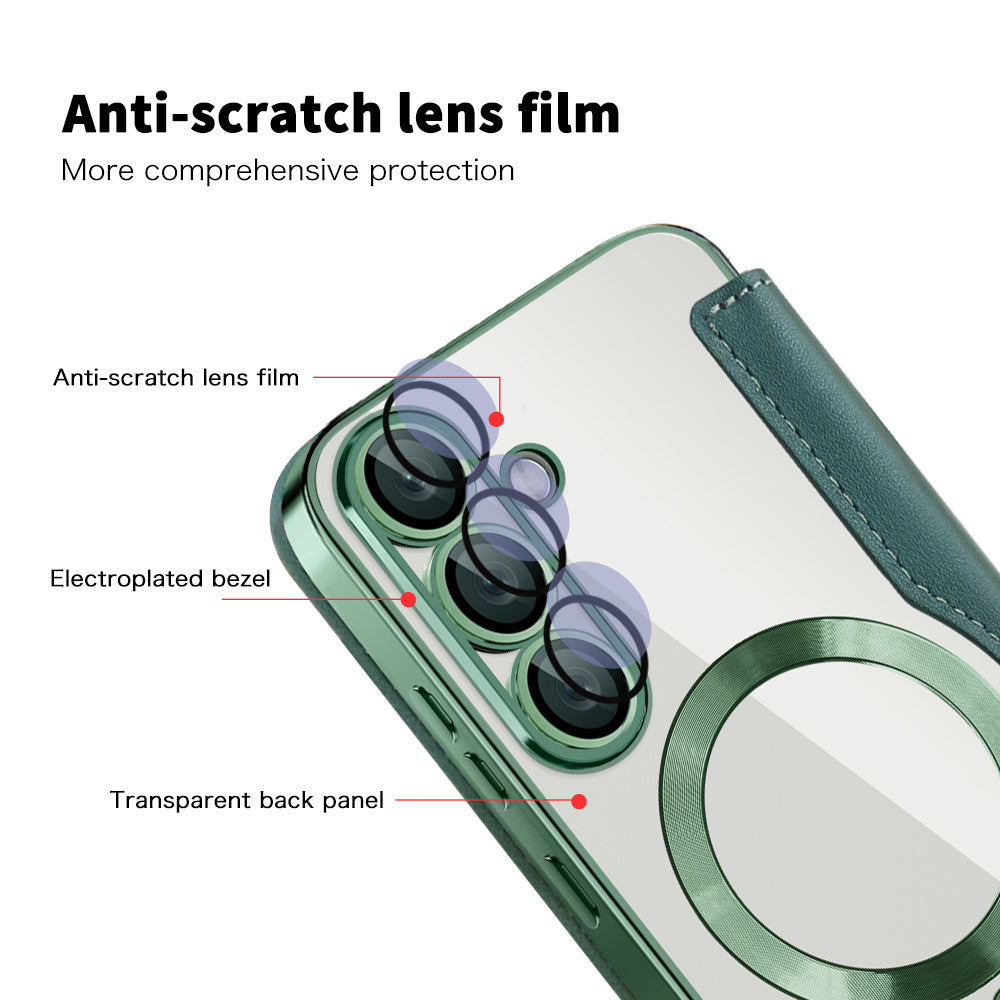 Techsuit - SmartMag Book Case - Galaxy S25 - Green