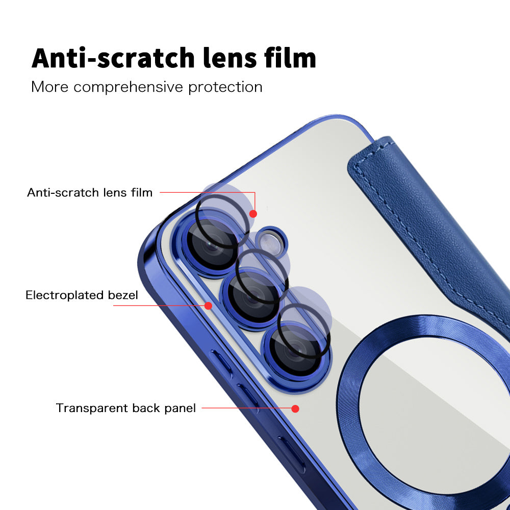 Techsuit - SmartMag Book Case - Galaxy S25 - Blue