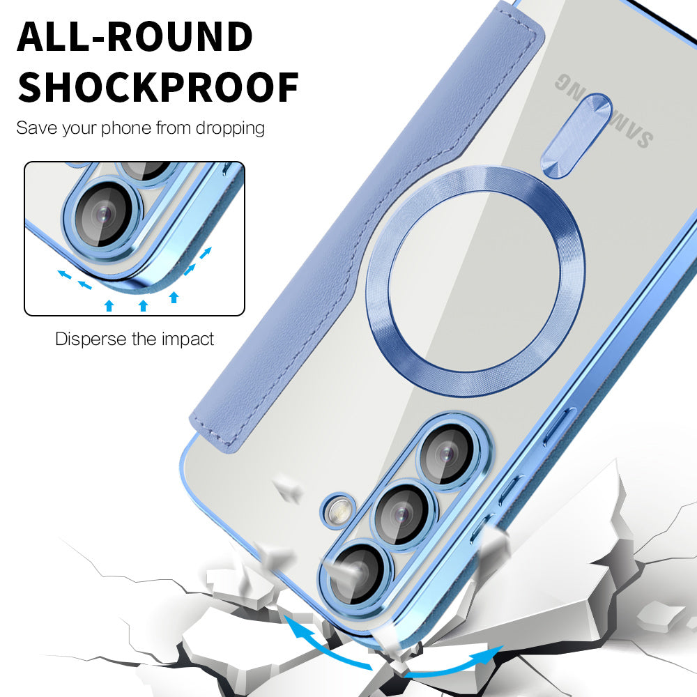 Techsuit - SmartMag Book Case - Galaxy S25 - Light Blue