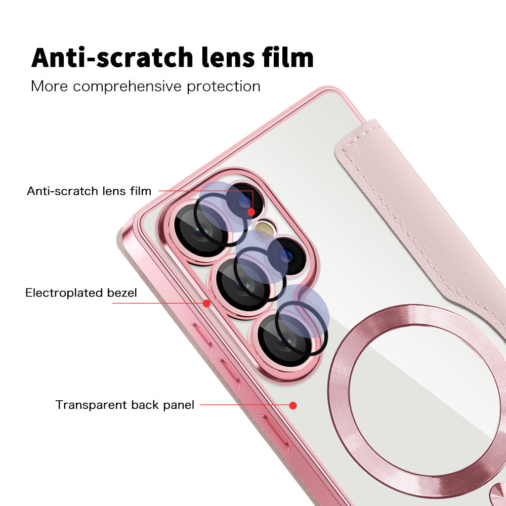 Techsuit - SmartMag Book Case - Galaxy S25 Ultra - Pink