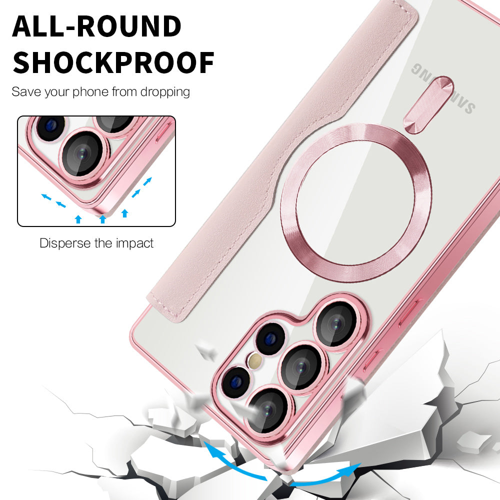 Techsuit - SmartMag Book Case - Galaxy S25 Ultra - Pink