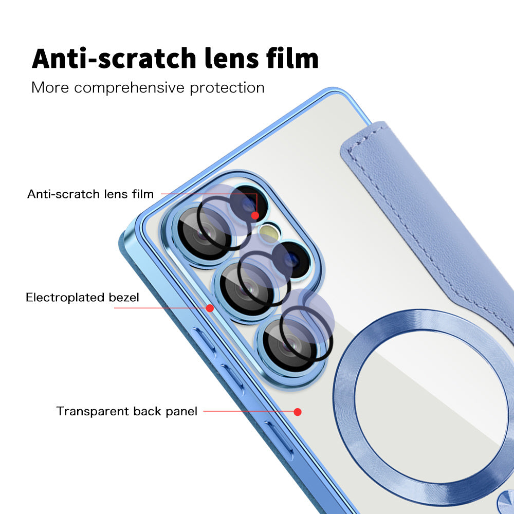Techsuit - SmartMag Book Case - Galaxy S25 Ultra - Light Blue