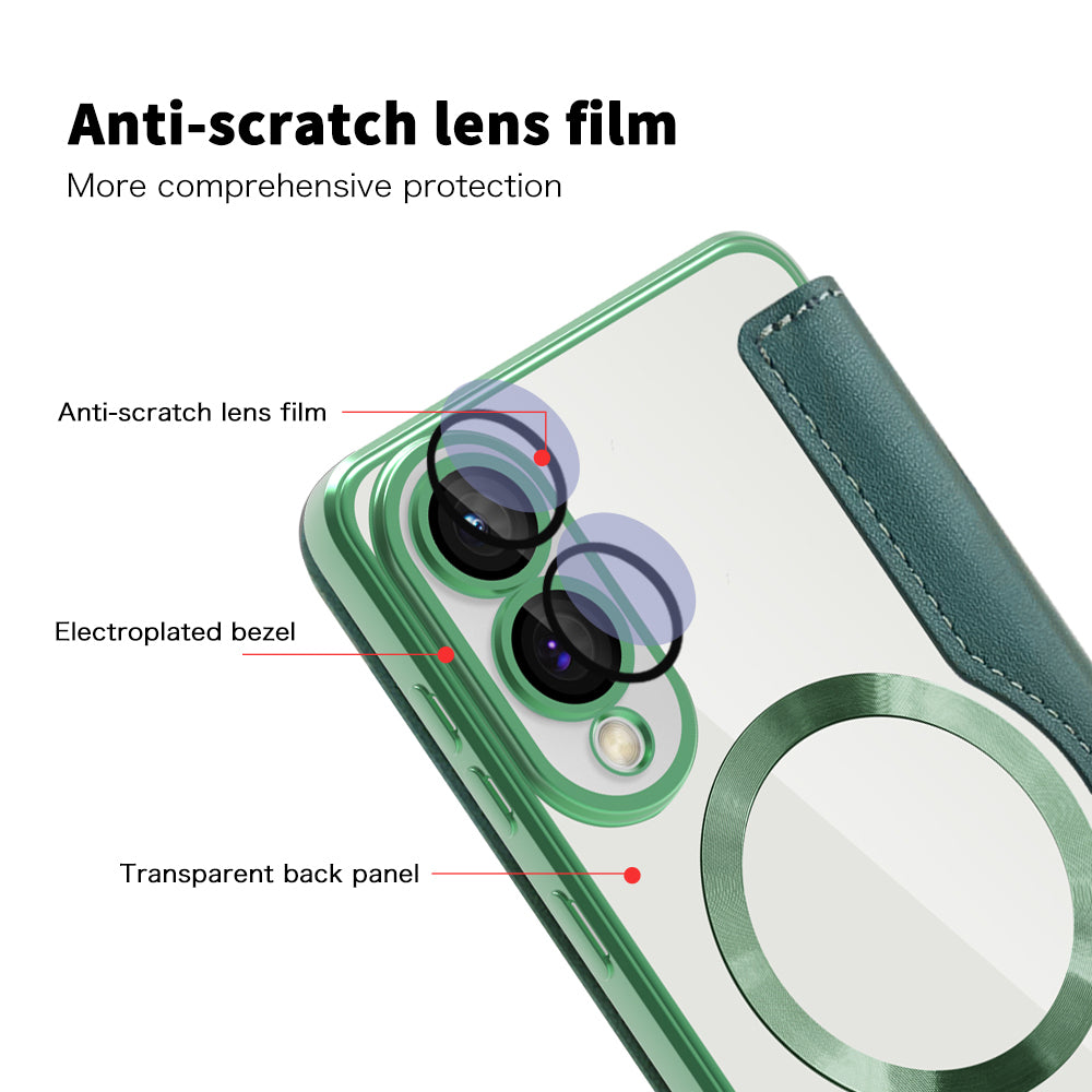 Techsuit - SmartMag Book Case - Galaxy S25 Edge - Green