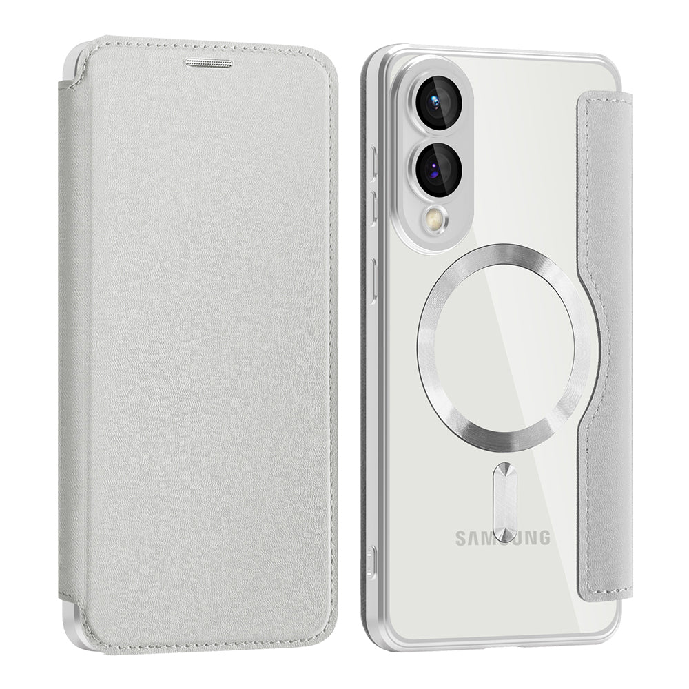 Techsuit - SmartMag Book Case - Galaxy S25 Edge - Gray