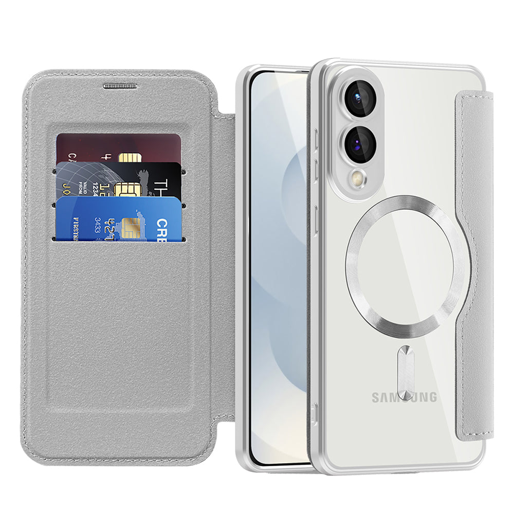 Techsuit - SmartMag Book Case - Samsung Galaxy S25 Edge - Gray