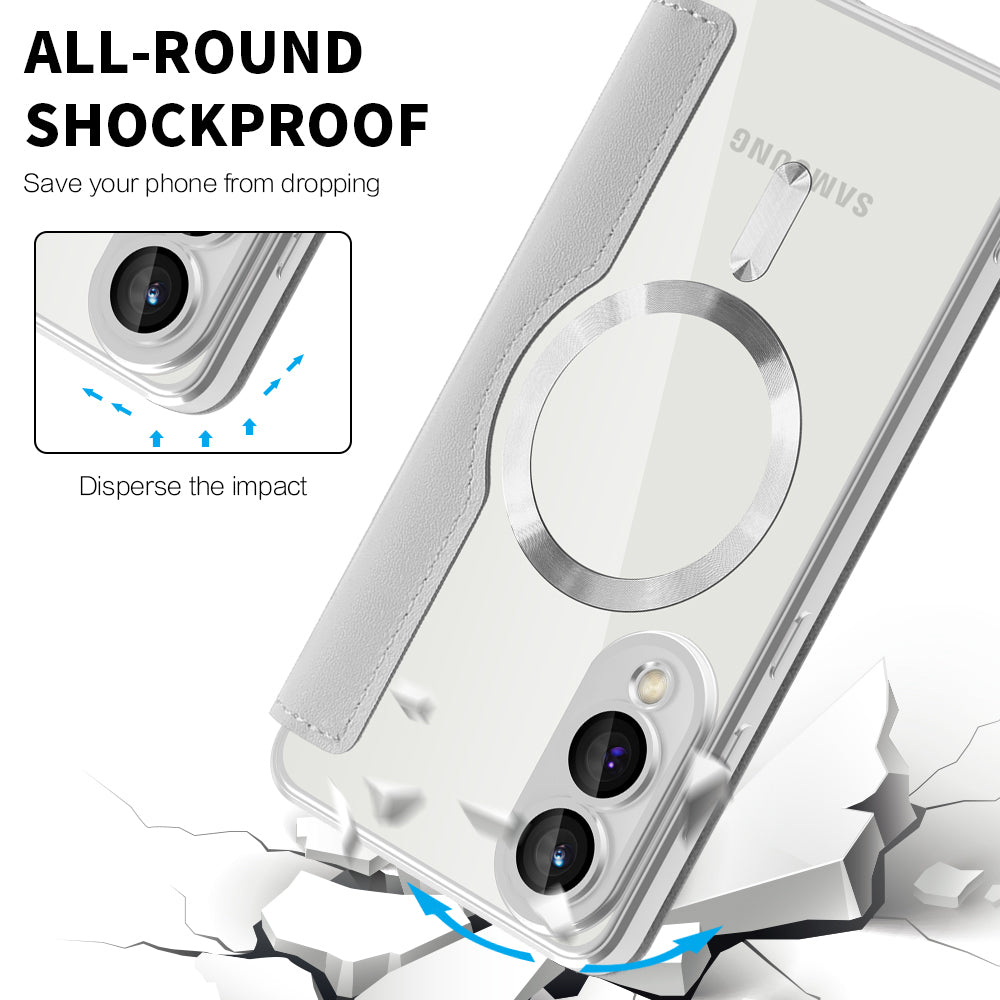 Techsuit - SmartMag Book Case - Galaxy S25 Edge - Gray