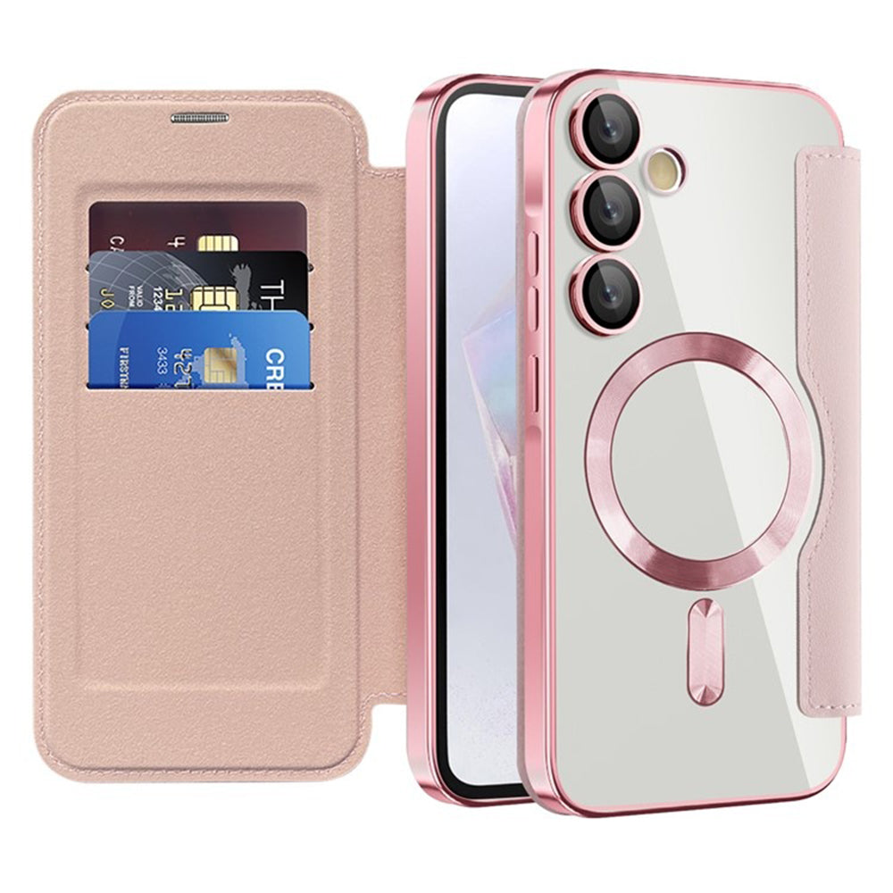 Techsuit - SmartMag Book Case - Samsung Galaxy A35 5G - Pink