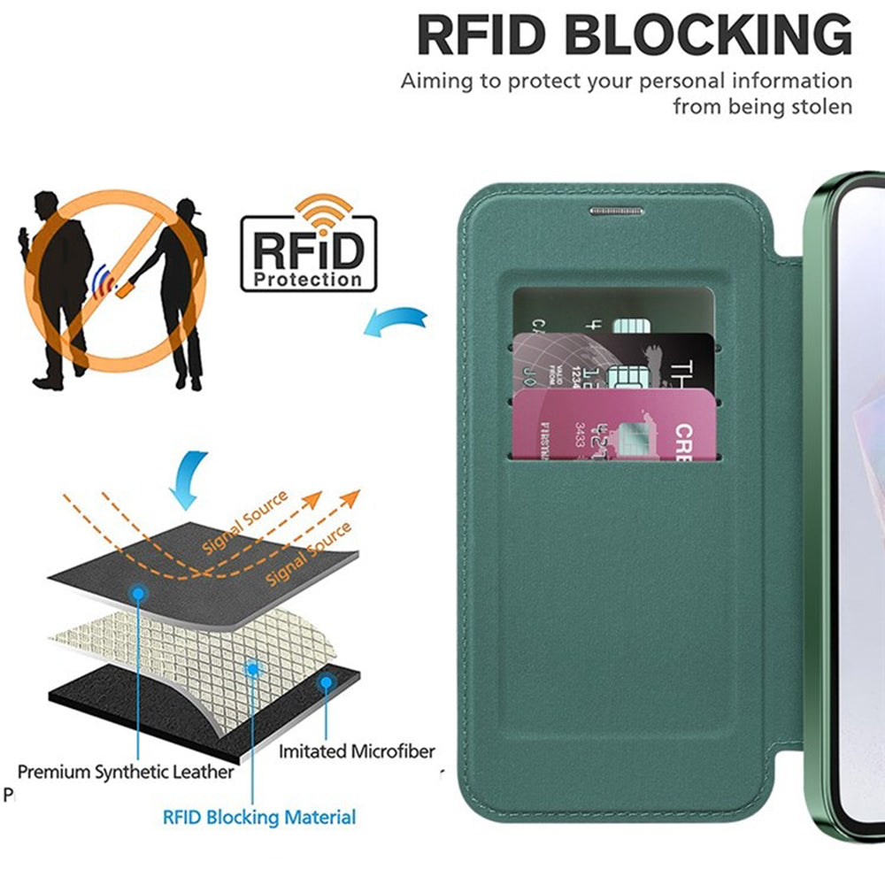 Techsuit - SmartMag Book Case - Galaxy A35 5G - Green