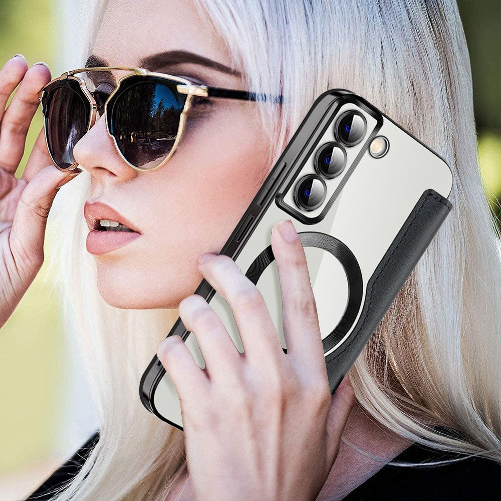 Techsuit - SmartMag Book Case - Galaxy S22 5G - Black