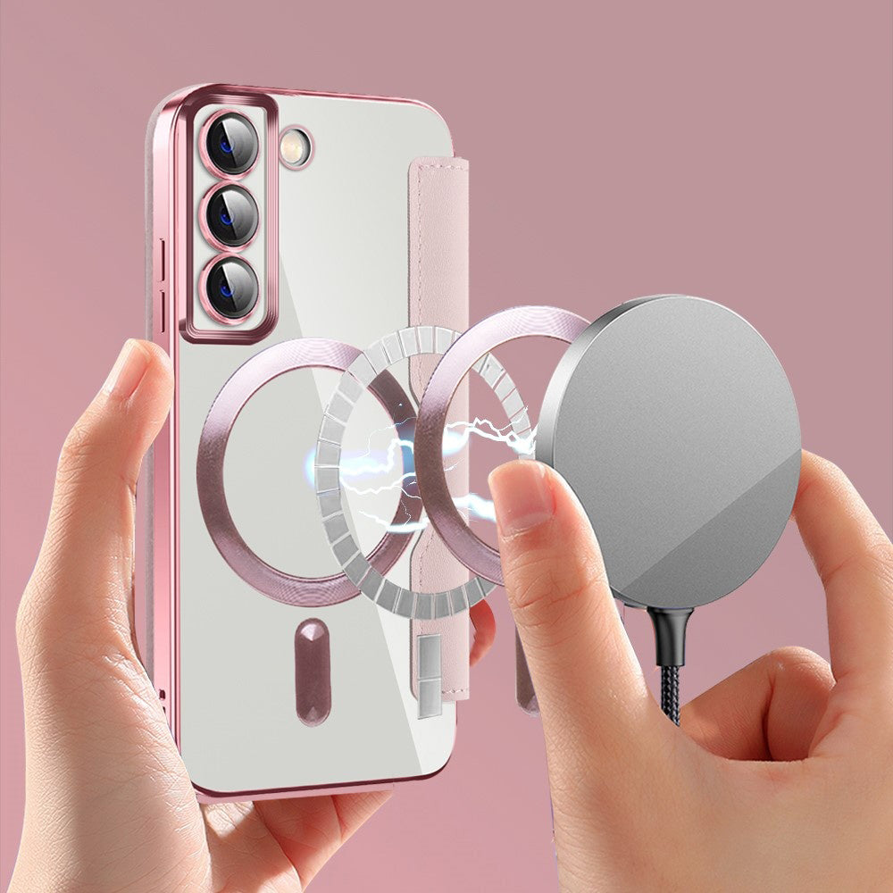 Techsuit - SmartMag Book Case - Galaxy S22 5G - Pink