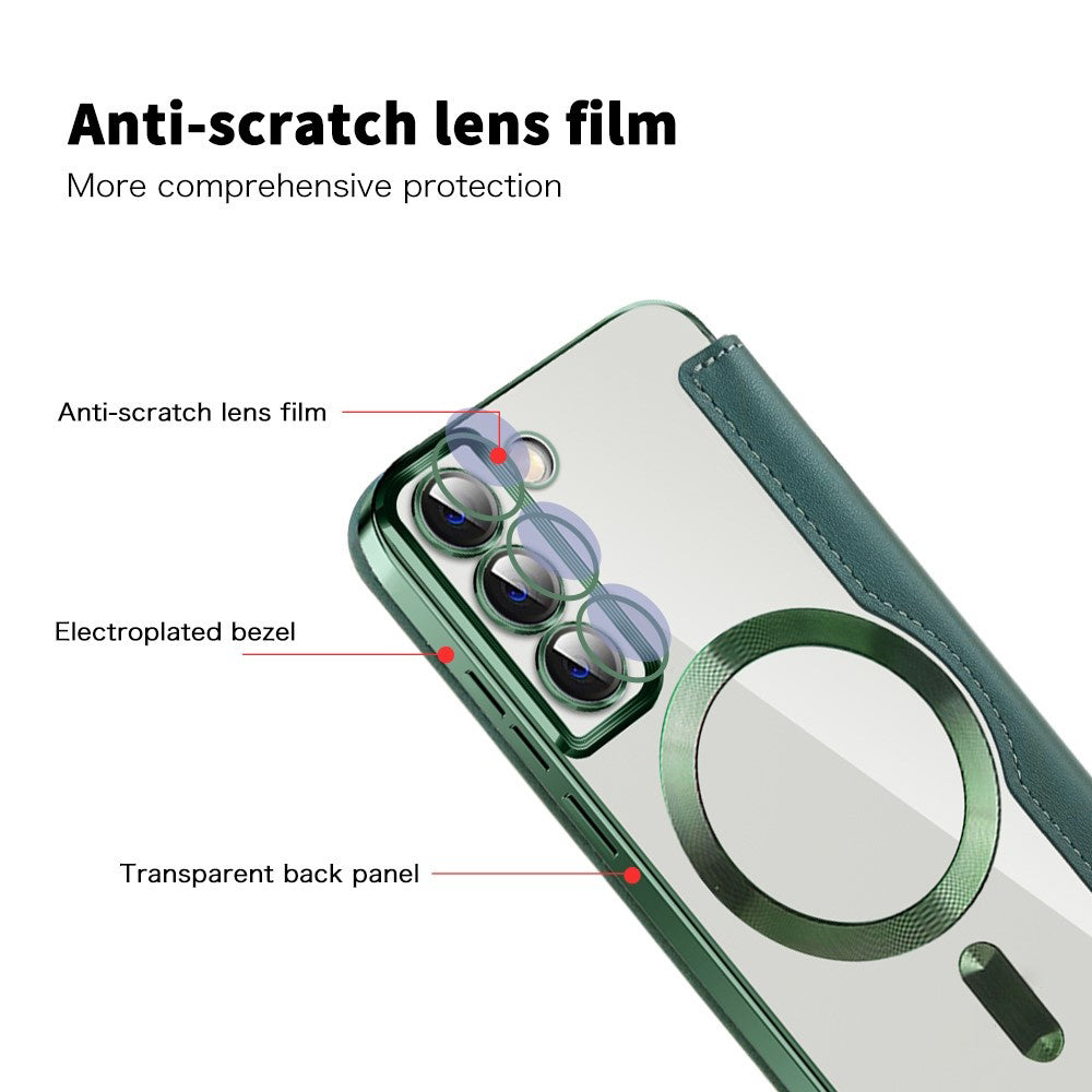 Techsuit - SmartMag Book Case - Galaxy S22 5G - Green
