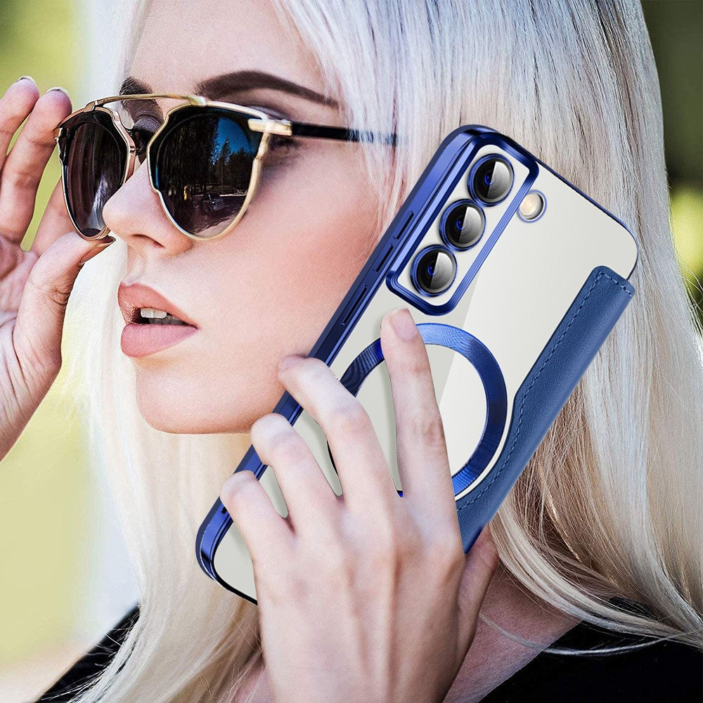 Techsuit - SmartMag Book Case - Galaxy S22 5G - Blue