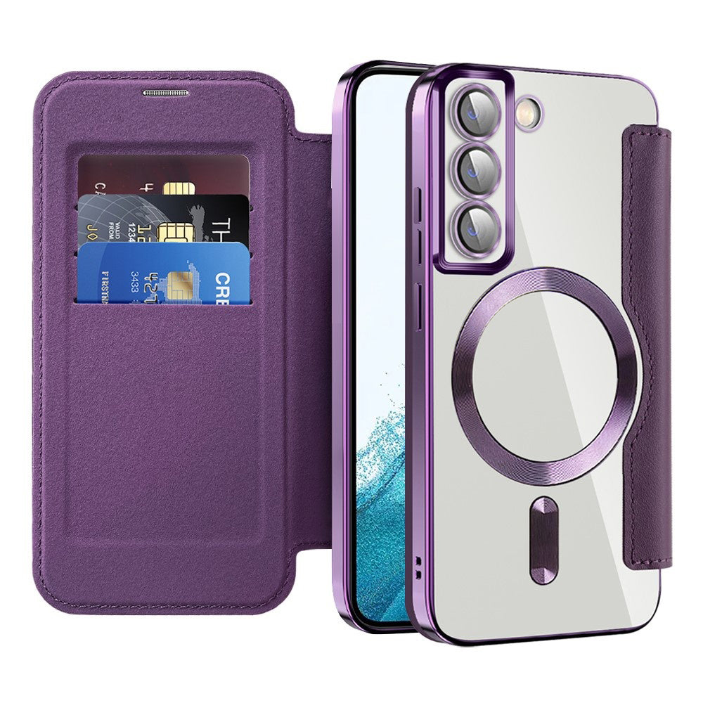 Techsuit - SmartMag Book Case - Samsung Galaxy S22 5G - Purple