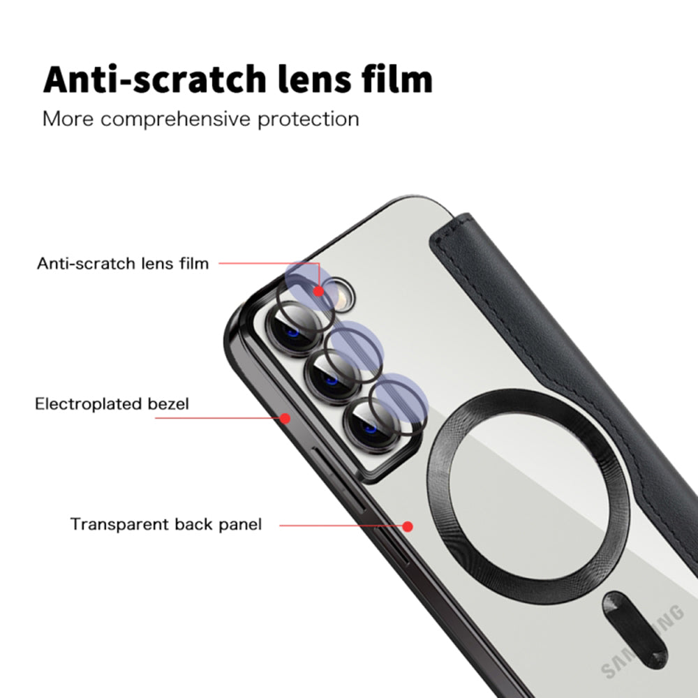 Techsuit - SmartMag Book Case - Galaxy S22 Plus 5G - Black