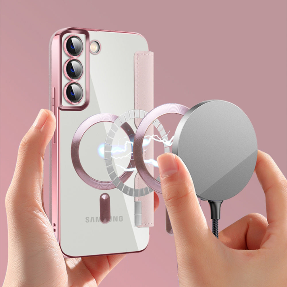 Techsuit - SmartMag Book Case - Galaxy S22 Plus 5G - Pink