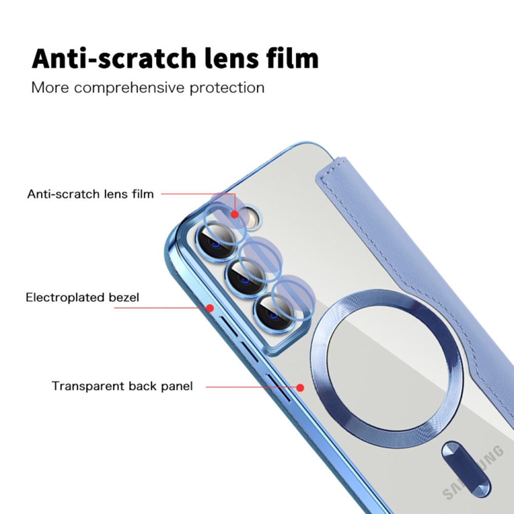 Techsuit - SmartMag Book Case - Galaxy S22 Plus 5G - Light Blue