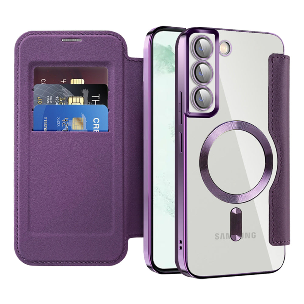Techsuit - SmartMag Book Case - Samsung Galaxy S22 Plus 5G - Purple