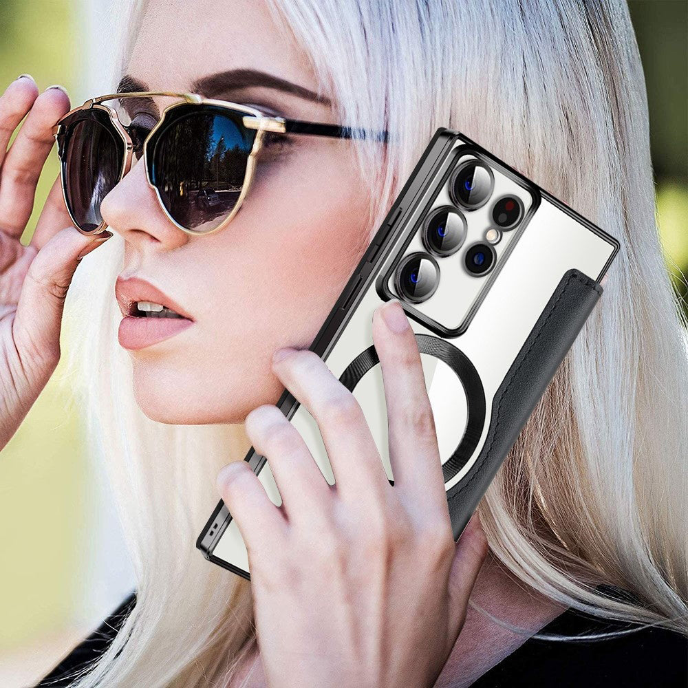 Techsuit - SmartMag Book Case - Galaxy S22 Ultra 5G - Black