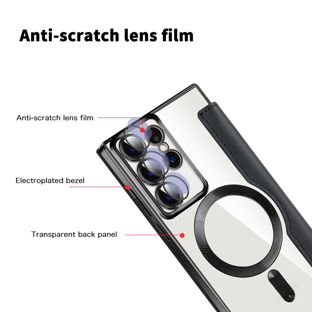 Techsuit - SmartMag Book Case - Galaxy S22 Ultra 5G - Black