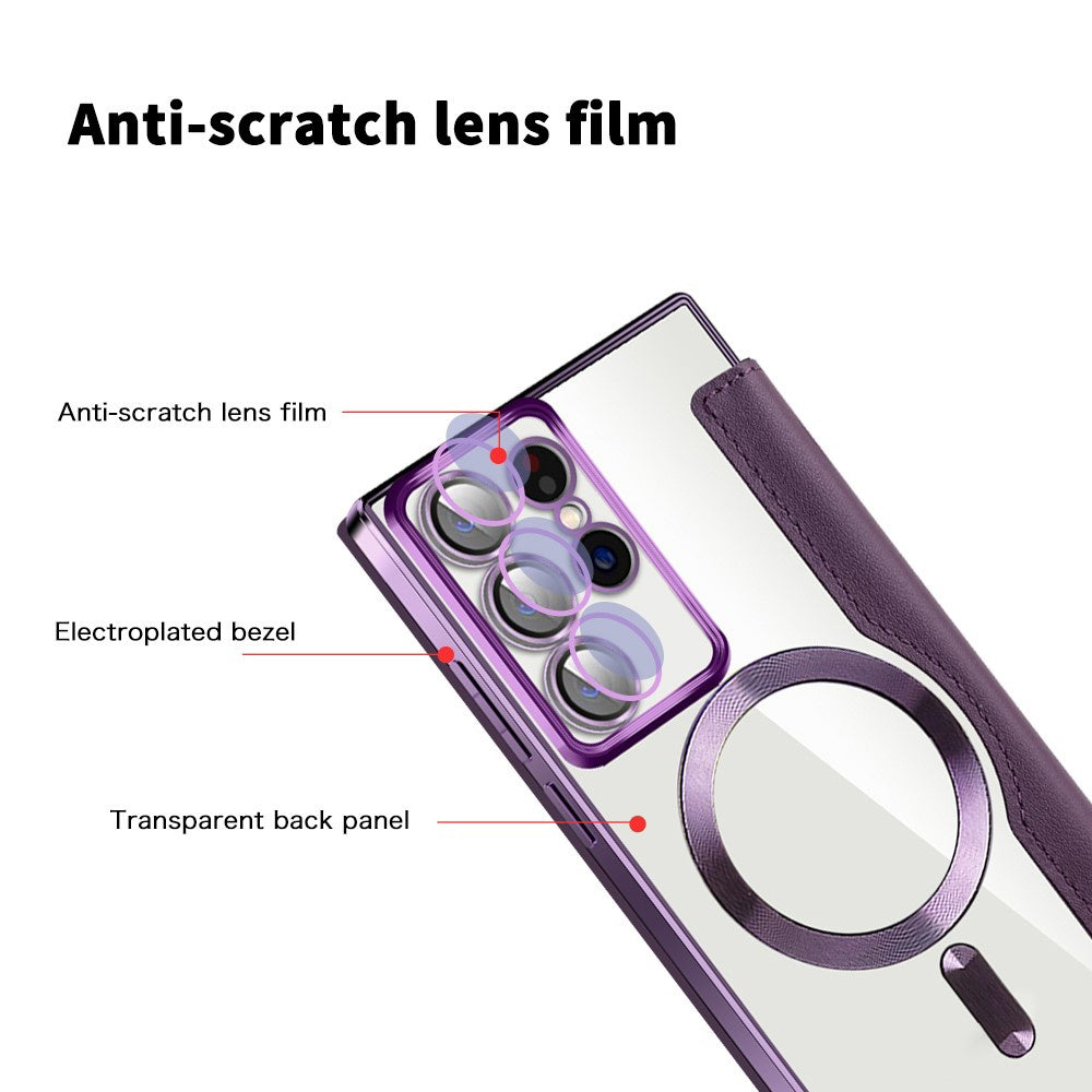 Techsuit - SmartMag Book Case - Galaxy S22 Ultra 5G - Purple