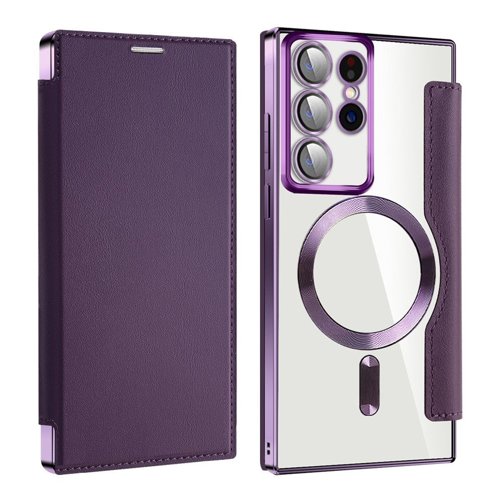 Techsuit - SmartMag Book Case - Galaxy S22 Ultra 5G - Purple