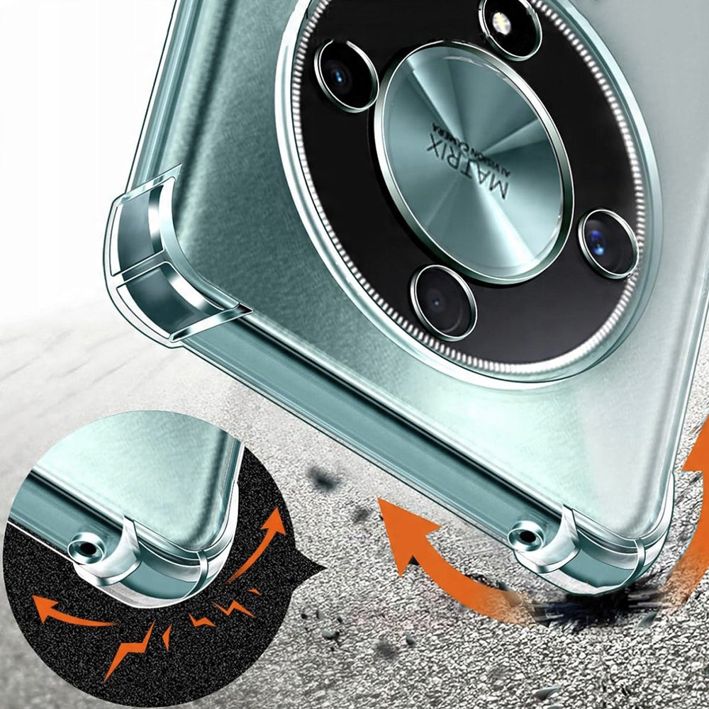 Techsuit - Shockproof Clear Silicone - Honor Magic6 Lite - Clear