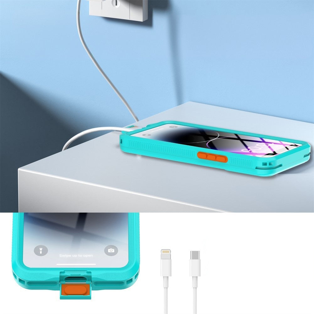 ShellBox - AirBox Waterproof IP68 (6.7 inch) - iPhone 12 Pro Max/13 Pro Max/14 Pro Max/ 15 Pro Max/16 Pro Max/15+/16+ - Blue