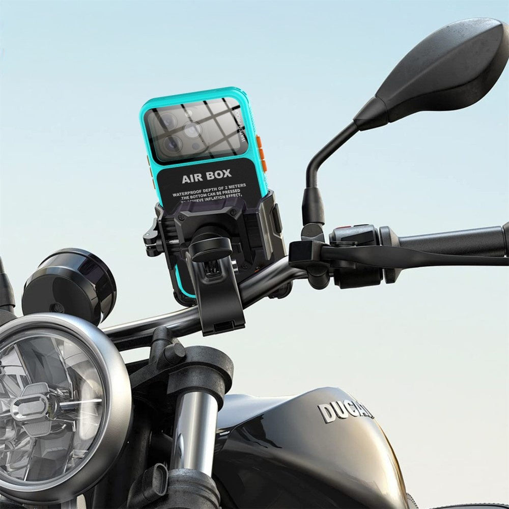 ShellBox - AirBox Waterproof IP68 (6.7 inch) - iPhone 12 Pro Max/13 Pro Max/14 Pro Max/ 15 Pro Max/16 Pro Max/15+/16+ - Blue