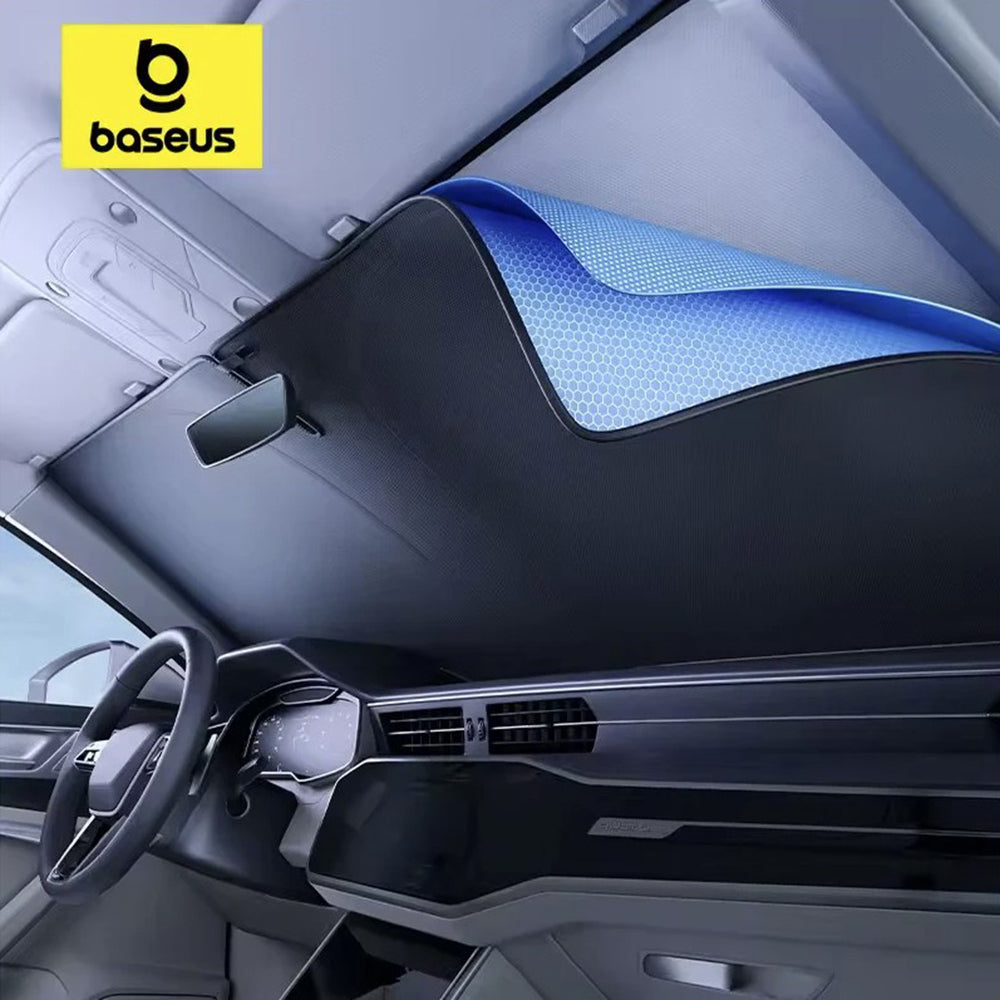 Baseus - Windshield Sun GoTrip DT1 (C0118200) - UPF2000+, 99.95% UV Blocking Rate, 80 x 150cm - Black