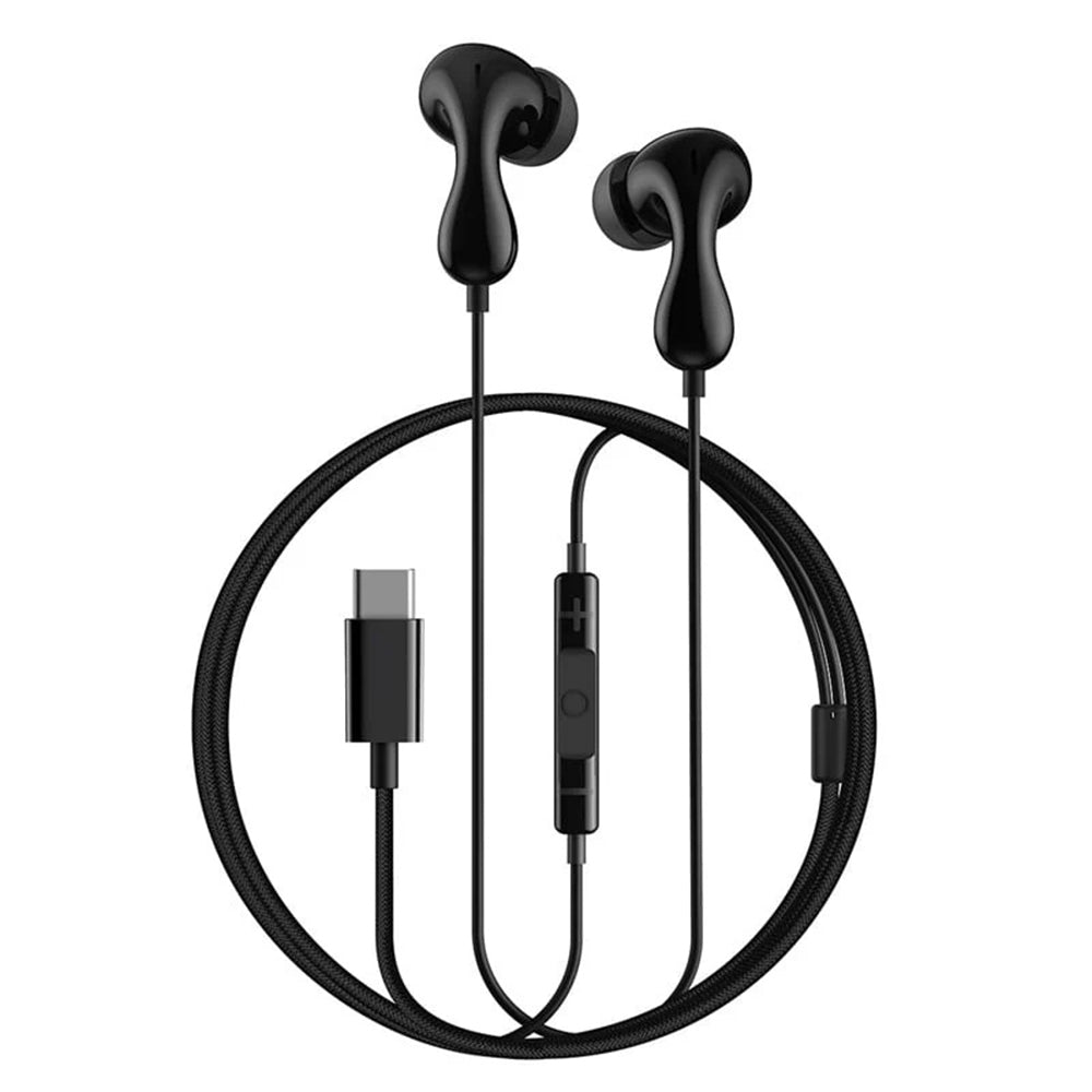 Baseus - Wired Earphones Encok CZ20 (A00171400113-00) - Type-C, 20Hz-40kHz, Hi-Res - Cluster Black