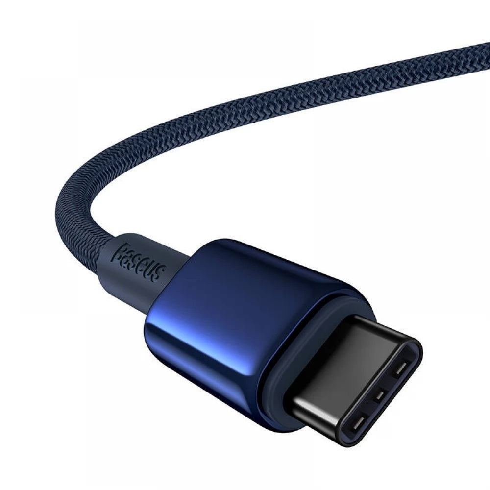 Baseus - Data Cable Tungsten Gold (P10319800321-03) - Type-C to Type-C, Super Fast Charge, 100W, 480Mbps, 1m - Navy Blue