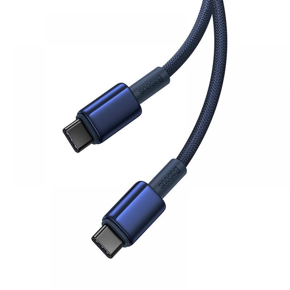 Baseus - Data Cable Tungsten Gold (P10319800321-04) - Type-C to Type-C, Super Fast Charge, 100W, 480Mbps, 2m - Navy Blue