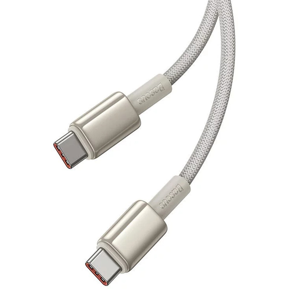 Baseus - Data Cable Tungsten Gold (P10319800G21-01) - Type-C to Type-C, Super Fast Charge, 100W, 480Mbps, 2m - Gold
