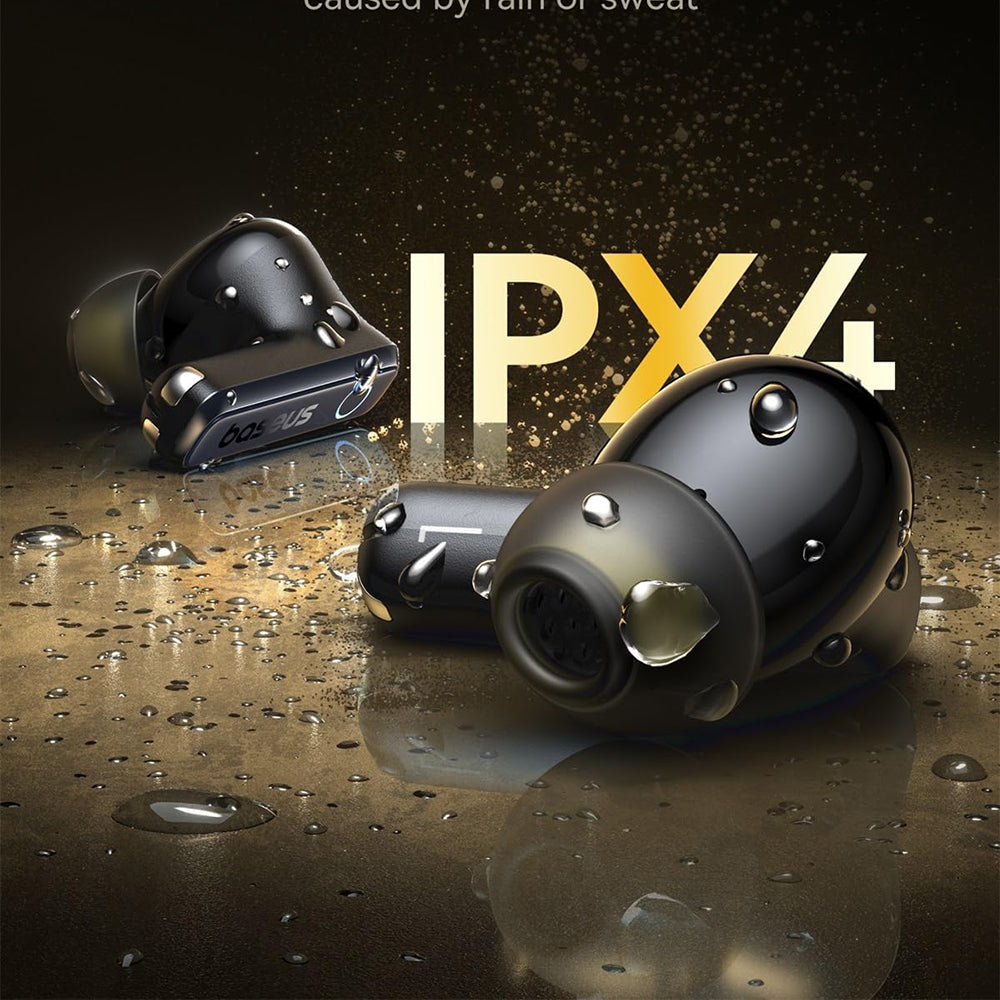 Baseus - Wireless Earbuds Bowie 35 (A00073800123-00) - True Wireless, Bluetooth V5.3, 6-Mic ENC, IPX4 - Black