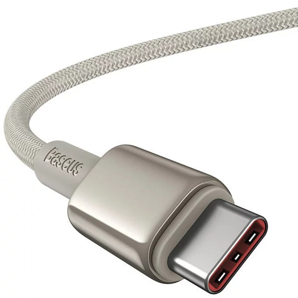 Baseus - Data Cable Tungsten Gold (P10319800G21-00) - Type-C to Type-C, Super Fast Charge, 100W, 480Mbps, 1m - Gold