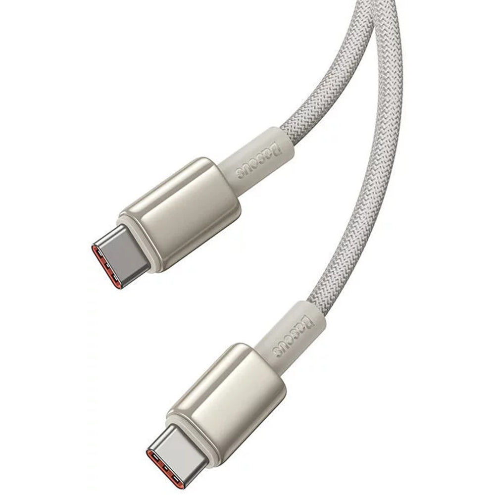 Baseus - Data Cable Tungsten Gold (P10319800G21-00) - Type-C to Type-C, Super Fast Charge, 100W, 480Mbps, 1m - Gold