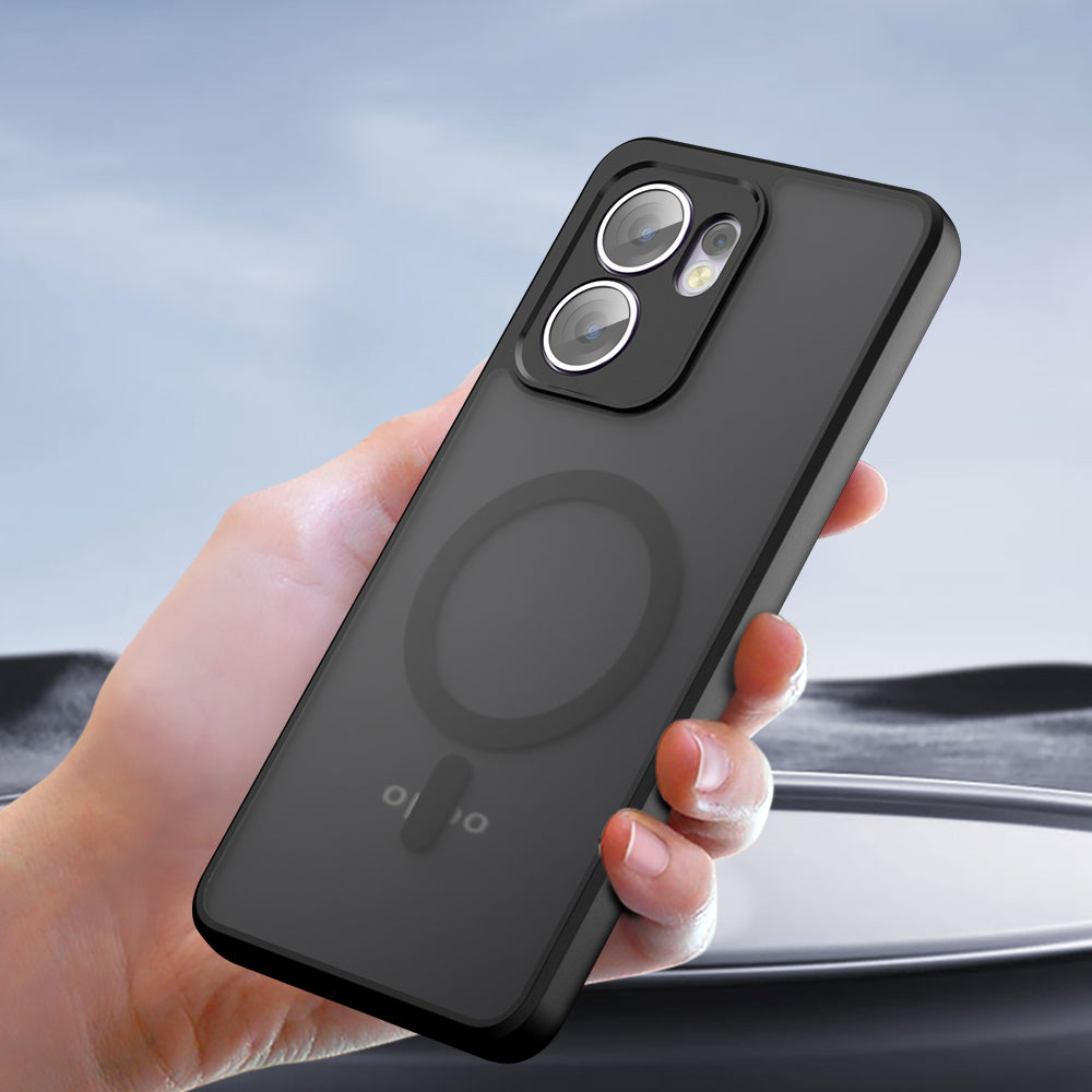 Techsuit - PureFrost MagSafe - Oppo Reno13 F 4G / Reno13 F 5G / Reno13 FS 5G - Frosted Black