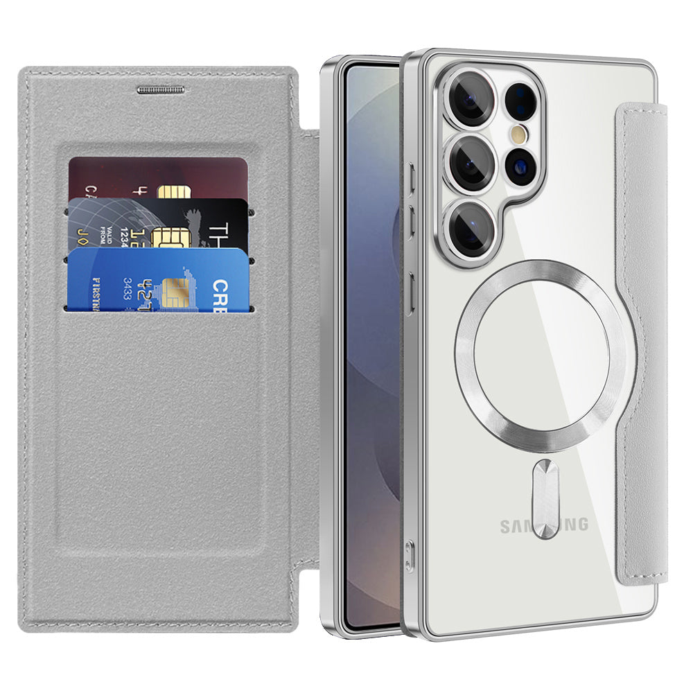 Techsuit - SmartMag Book Case - Samsung Galaxy S25 Ultra - Gray