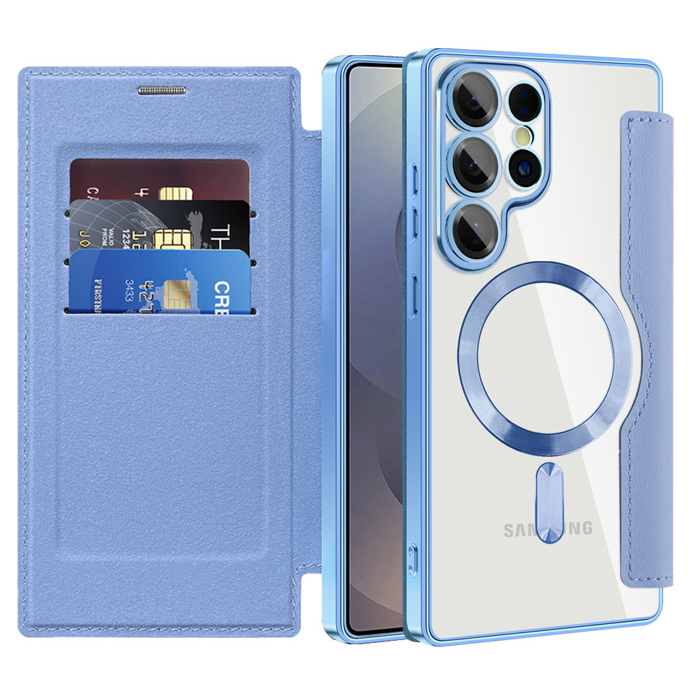 Techsuit - SmartMag Book Case - Samsung Galaxy S25 Ultra - Light Blue