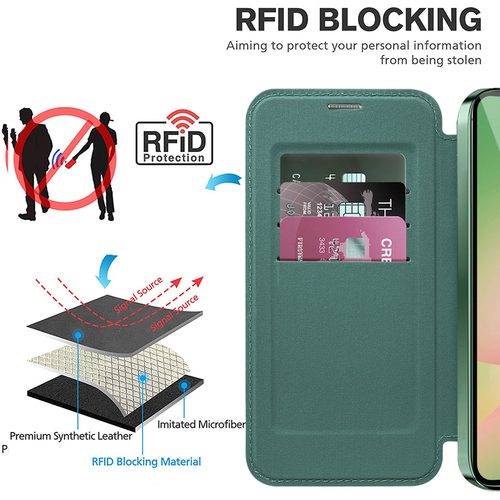 Techsuit - SmartMag Book Case - Galaxy A26 5G - Green