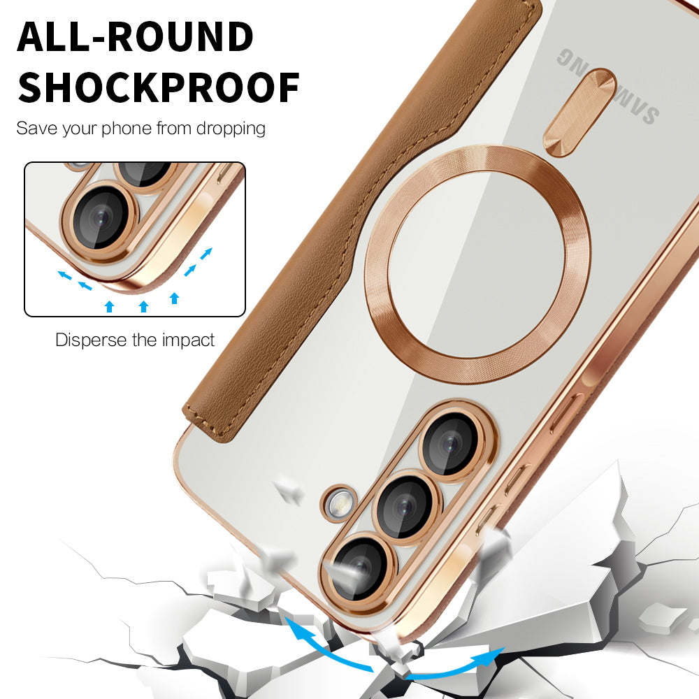 Techsuit - SmartMag Book Case - Galaxy A26 5G - Brown