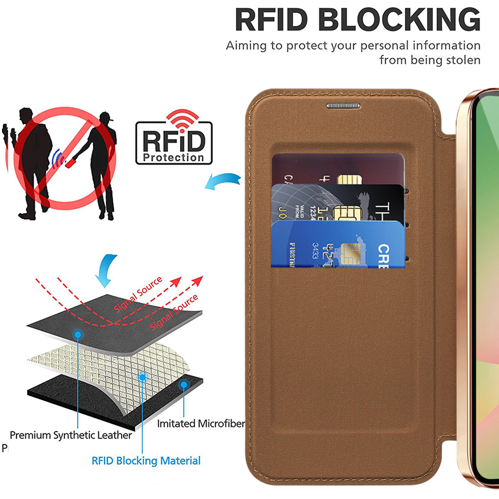 Techsuit - SmartMag Book Case - Galaxy A26 5G - Brown